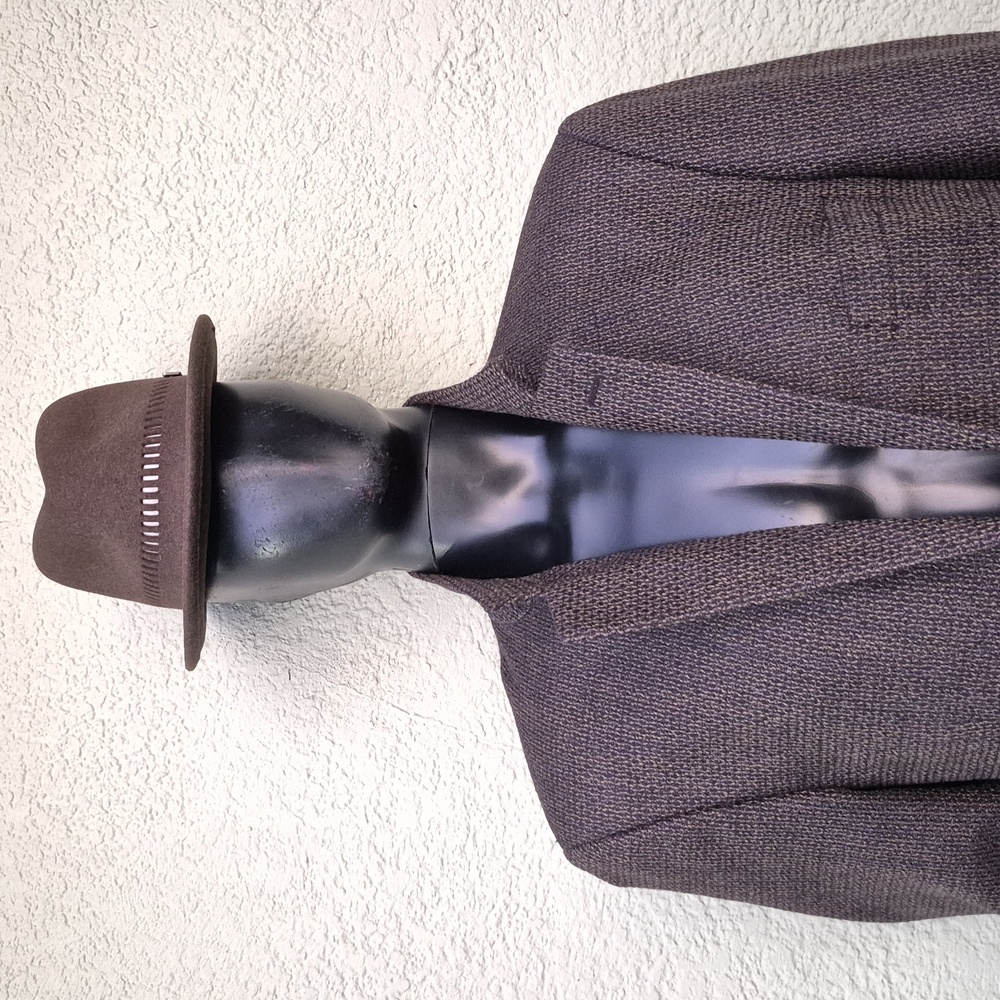 Jones NY (Guatemala) Men's Vintage Pure Wool Stylish Textured Tweed Blazer